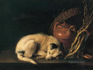  Dou Art Painting - Dog Golden Age Gerrit Dou